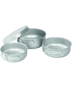 Набір туристичного посуду Easy Camp Adventure Ultra Light Cook Set Silver (680196)