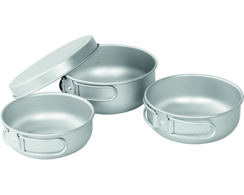 Набір туристичного посуду Easy Camp Adventure Ultra Light Cook Set Silver (680196)