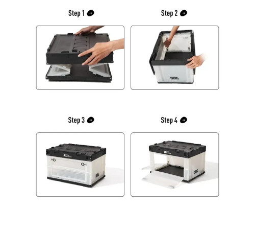 Контейнер складаний Mobi Garden NX23685002 50 л, білий Контейнер складаний Mobi Garden NX23685002 50 л, білий