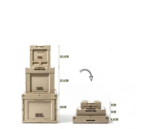 Контейнер складаний Mobi Garden NX21671009 80 л, хакі Контейнер складаний Mobi Garden NX21671009 80 л, хакі