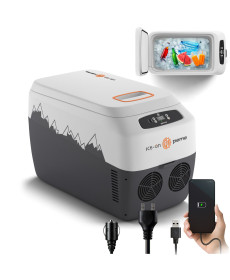 Дорожній холодильник з ременем Peme Go Adventure Orange 30 28,3 л, сірий