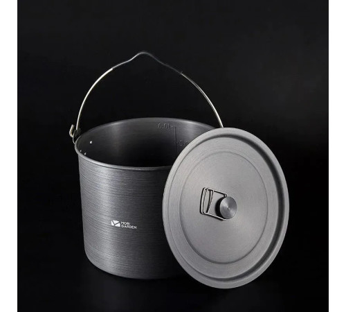 Казанок туристичний Mobi Garden Pot 6.5л NX20666004 grey Казанок туристичний Mobi Garden Pot 6.5л NX20666004 grey