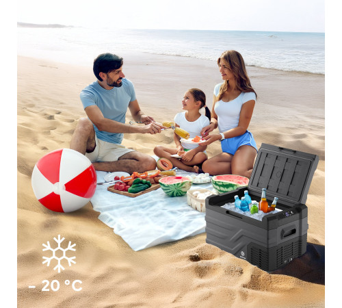 Дорожній холодильник Peme Quest Dark Sky 30, 26,8 л сірий