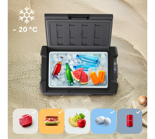 Дорожній холодильник Peme Quest Dark Sky 30, 26,8 л сірий