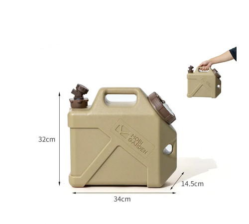 Каністра для води Mobi Garden MZ NX22674001 10 л, хакі Каністра для води Mobi Garden MZ NX22674001 10 л, хакі