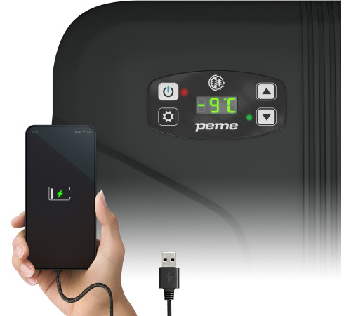 Дорожній холодильник Peme Essential 27, 23 л чорний Дорожній холодильник Peme Essential 27, 23 л чорний