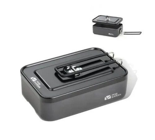 Ланч-бокс Mobi Garden JB Alu NX21666045 0,9 л, сірий Ланч-бокс Mobi Garden JB Alu NX21666045 0,9 л, сірий