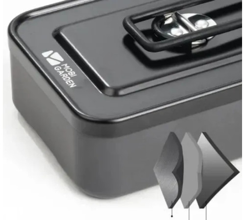 Ланч-бокс Mobi Garden JB Alu NX21666045 0,9 л, сірий Ланч-бокс Mobi Garden JB Alu NX21666045 0,9 л, сірий