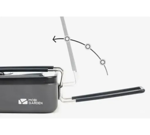 Ланч-бокс Mobi Garden JB Alu NX21666045 0,9 л, сірий Ланч-бокс Mobi Garden JB Alu NX21666045 0,9 л, сірий