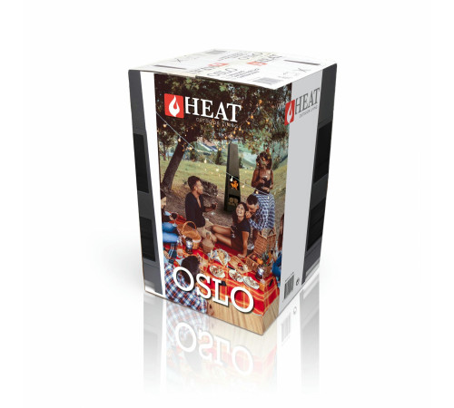 Камін садовий HEAT OSLO, чорний