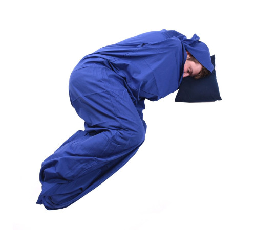 Вкладиш до спальника Trekmates Polycotton Liner Mummy - O/S - синій Вкладиш до спальника Trekmates Polycotton Liner Mummy - O/S - синій