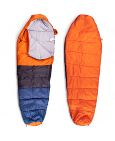 Спальний мішок inSPORTline Tiamos Mummy-Shaped 220 x 80 x 55 см, оранжево-синій