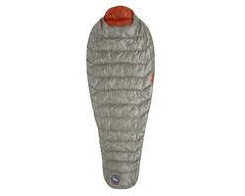 Спальник Big Agnes Pluton UL 40 (850 DownTek) Regular gray/pumpkin - Left Zip