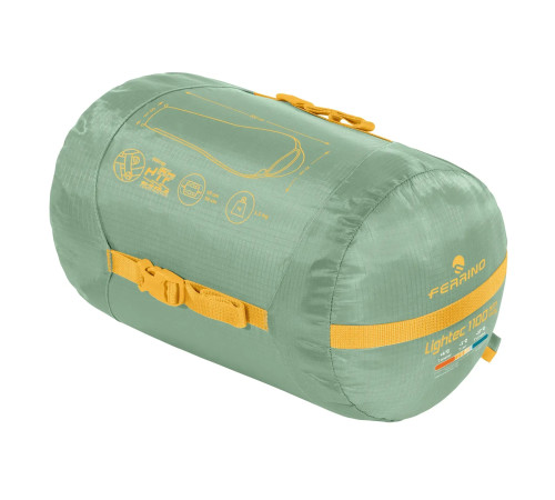 Спальний мішок Ferrino Lightec SM 1100 Lady 200 x 75 x 50 см, зелений