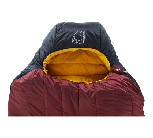 Спальник Nordisk Oscar -10° Mummy X Large - бордовий/жовтий Спальник Nordisk Oscar -10° Mummy X Large - бордовий/жовтий