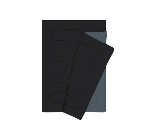 NC2001 ANTHRACITE-ORANGE DOUBLE SLEEPING BAG NILS CAMP