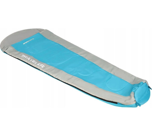 СПАЛЬНИЙ МІШОК TRAVELER 210X80/50CM BLUE GREY ENERO CAMP