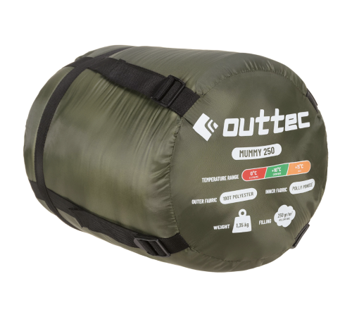 Спальний мішок кокон Outtec Mummy демісезон хакі Спальний мішок кокон Outtec Mummy демісезон хакі