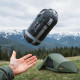 Спальний мішок NILS CAMP NC1705 ULTRA LIGHT 215 х 75 см, чорно-зелений