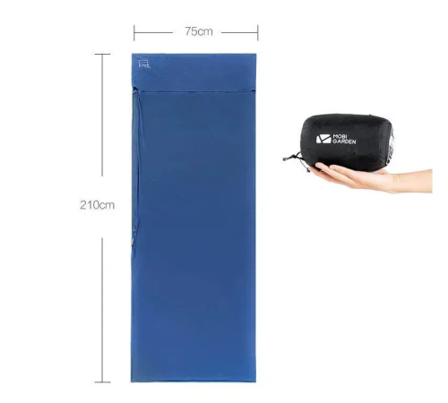 Вкладиш для спального мішка Mobi Garden YY Envelope NX20562030, оранжевий Вкладиш для спального мішка Mobi Garden YY Envelope NX20562030, оранжевий