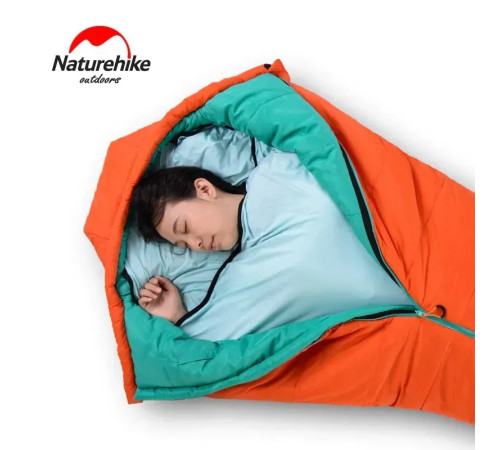 Вкладиш для спального мішка Naturehike NH17N002-D, оранжевий Вкладиш для спального мішка Naturehike NH17N002-D, оранжевий