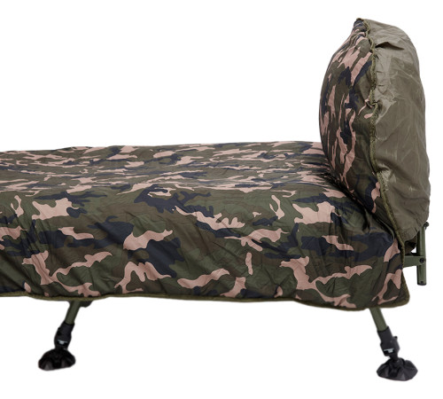 Спальний мішок Prologic Element Comfort S/Bag & Thermal Camo Cover 5 Season 215 x 90 см - короповий