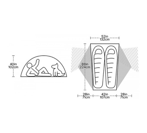 Намет Big Agnes Copper Spur HV UL2 - оливковий