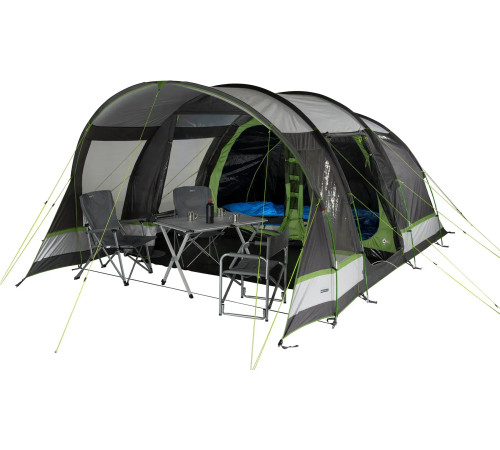 Намет п'ятимісний High Peak Garda 5.0, 550 х 320 х 210 см, темно-сірий/зелений