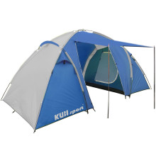 Намет туристичний 4-місний Outdoor KUBISPORT, сіро-синій