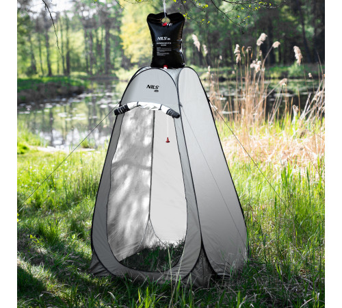 Намет санітарний NC1706 NILS CAMP 120 х 120 х 190 см, сірий