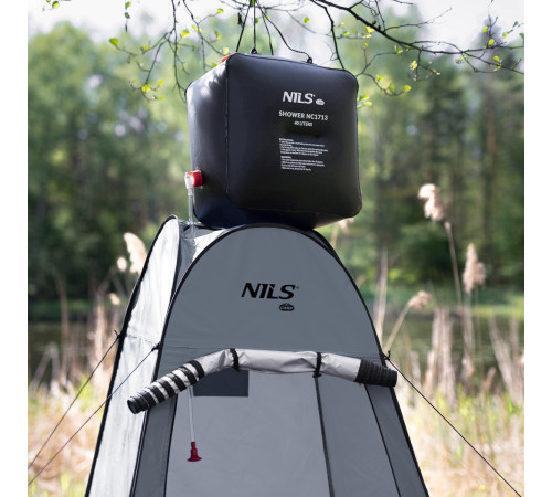 Намет санітарний NC1706 NILS CAMP 120 х 120 х 190 см, сірий