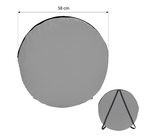 Намет санітарний NC1706 NILS CAMP 120 х 120 х 190 см, сірий