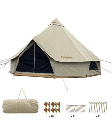 Намет садовий KING CAMP 400 х 400 см, коричневий