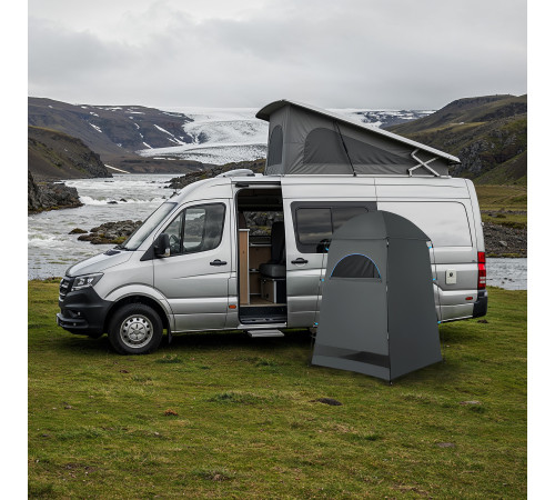 Намет санітарний NILS CAMP NC3025 XL, 120 х 120 х 210 см, сірий