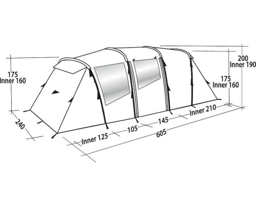 Зелений намет Easy Camp Huntsville Twin 600