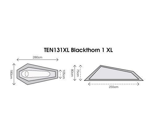 Намет одномісний Highlander Blackthorn 1 XL Hunter Green (TEN131XL-HG)