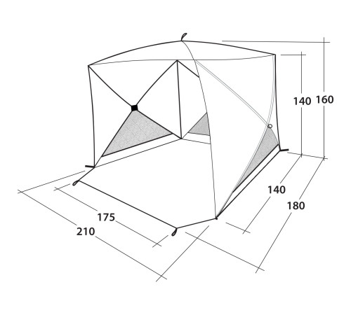 Намет пляжний Outwell Beach Shelter Compton Blue (111230)