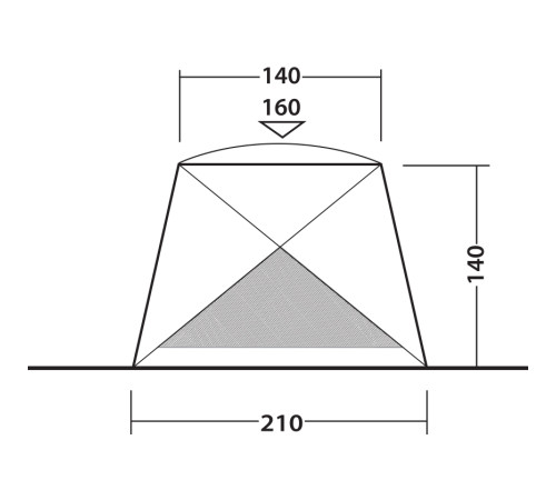 Намет пляжний Outwell Beach Shelter Compton Blue (111230)