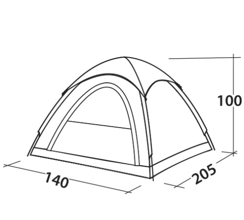 Намет двомісний Easy Camp Comet 200 Rustic Green (120404)