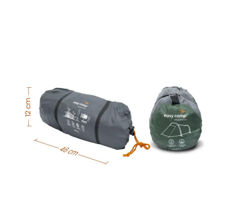 Намет двомісний Easy Camp Sarek 2, 265 х 95 х 170 см, темно-зелений