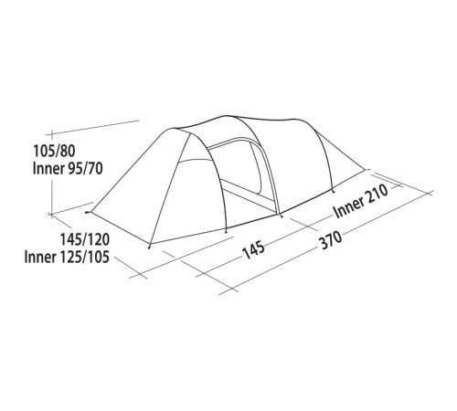 Намет двомісний Easy Camp Magnetar 200 Rustic Green (120414)