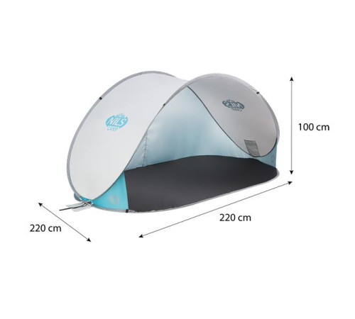 Пляжний намет NILS CAMP POP UP NC3174 світло-сірий Пляжний намет NILS CAMP POP UP NC3174 світло-сірий