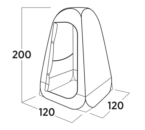 Намет технічний Easy Camp Vik Utility Tent, 120 х 200 х 120 см, синій