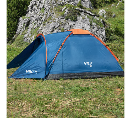 Намет двомісний NILS CAMP NC6010 Hiker, 275 х 150 х 105 см, синій