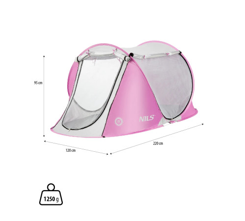 Пляжний намет NILS CAMP NC3043 рожевий