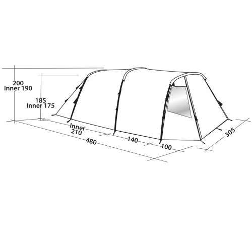 Намет п'ятимісний Easy Camp Huntsville 500 Green/Grey (120407) Намет п'ятимісний Easy Camp Huntsville 500 Green/Grey (120407)