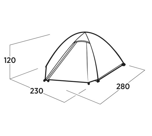 Намет тримісний Easy Camp Rondane 3, зелений