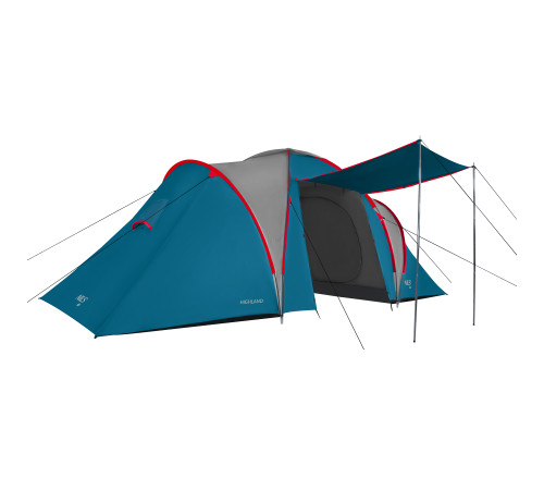 Намет шестимісний NILS CAMP NC6031 Highland, 570 х 210 х 200 см, синьо-сірий