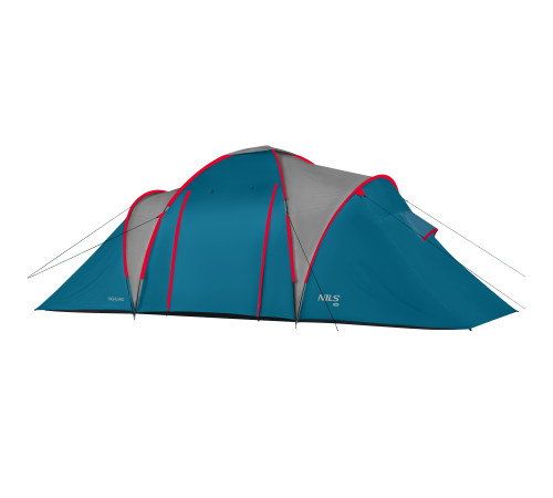 Намет шестимісний NILS CAMP NC6031 Highland, 570 х 210 х 200 см, синьо-сірий