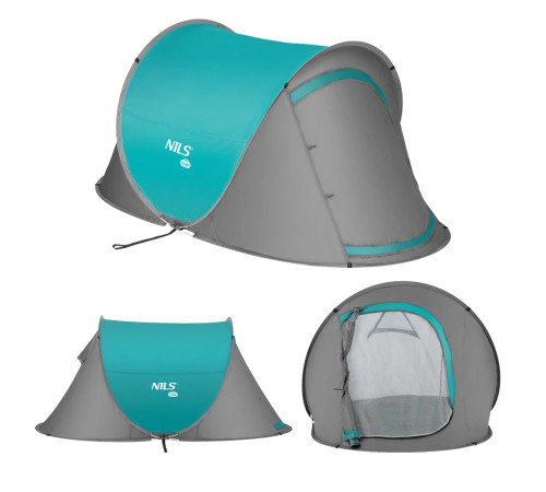 Пляжний намет NILS CAMP NC3743 сіро-блакитний